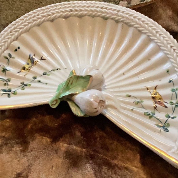 ⚜️ VINTAGE Italian Porcelain HANDPAINTED Decor Soap Dish Ucago - Picture 3 of 16